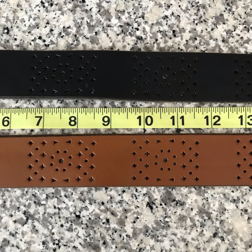 Leather Belt Pair 32” - Picture 3 of 8